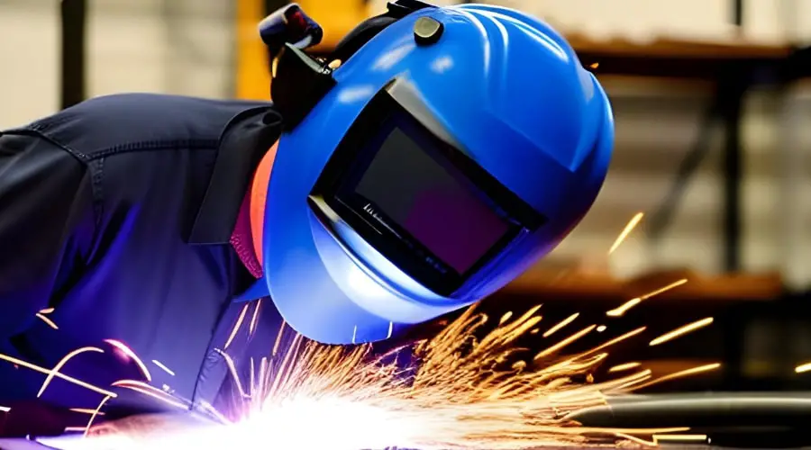 Auto-darkening welding helmet settings 