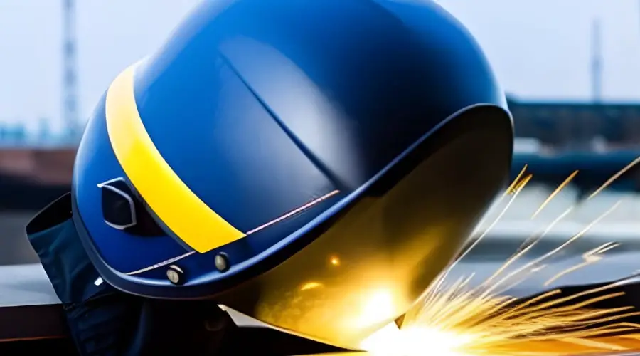 What material is used for welding helmets